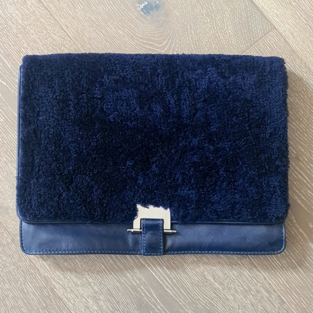 Sandro fur bag / wristlet